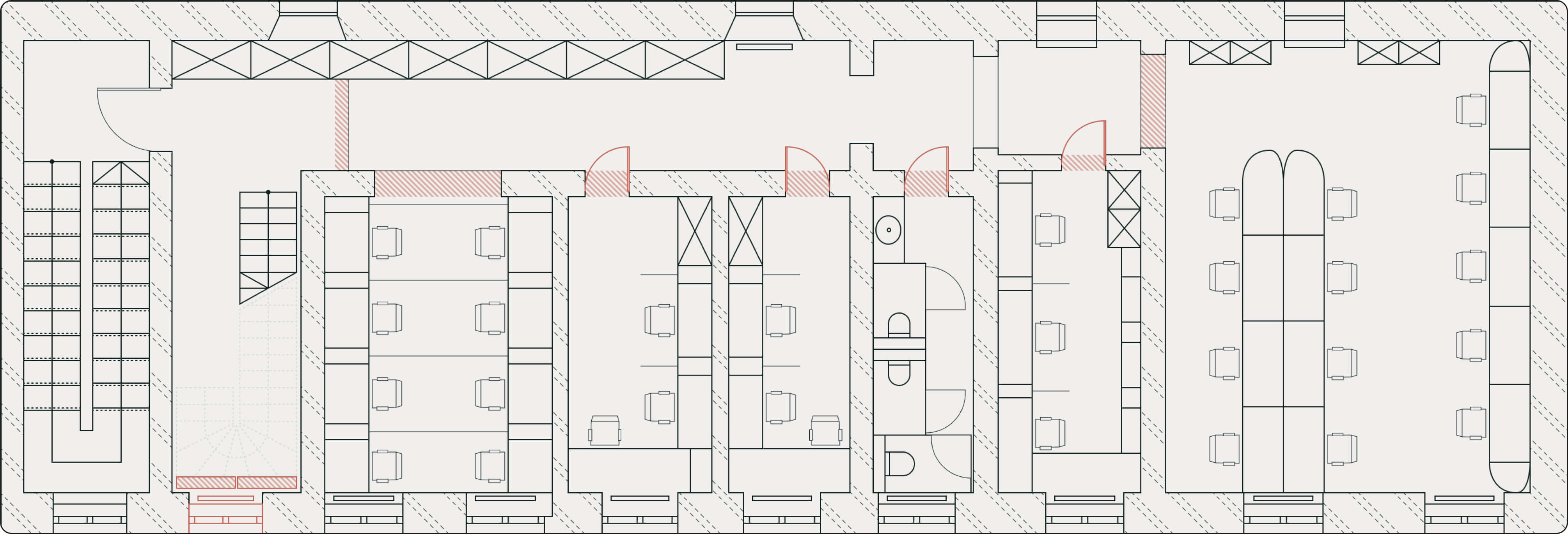 Planned NFC door and turnstile access scheme for Dvor4Work